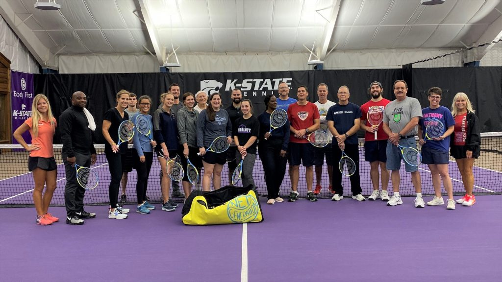 Pictures of the participants of in the USTA Net Generation Training